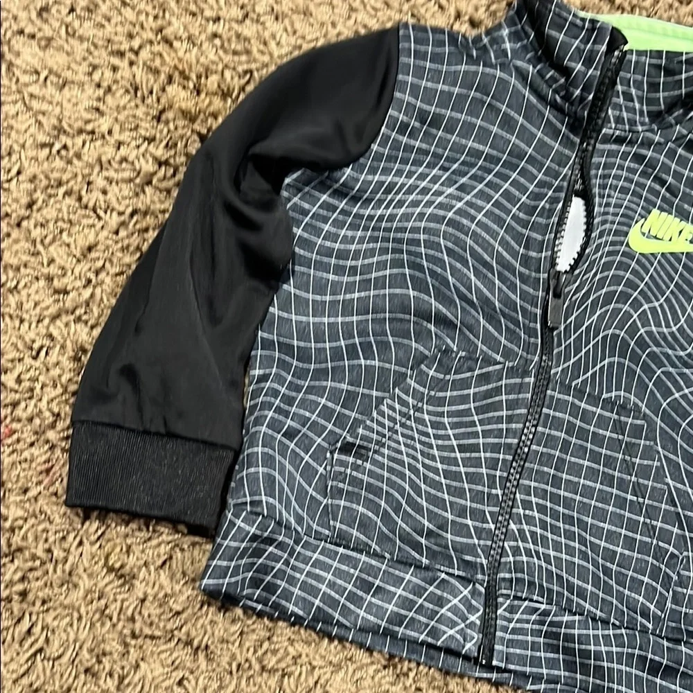 Nike Black and Green Jacket